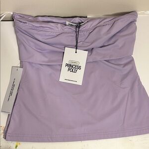 Princess Polly Light Purple Strapless Top